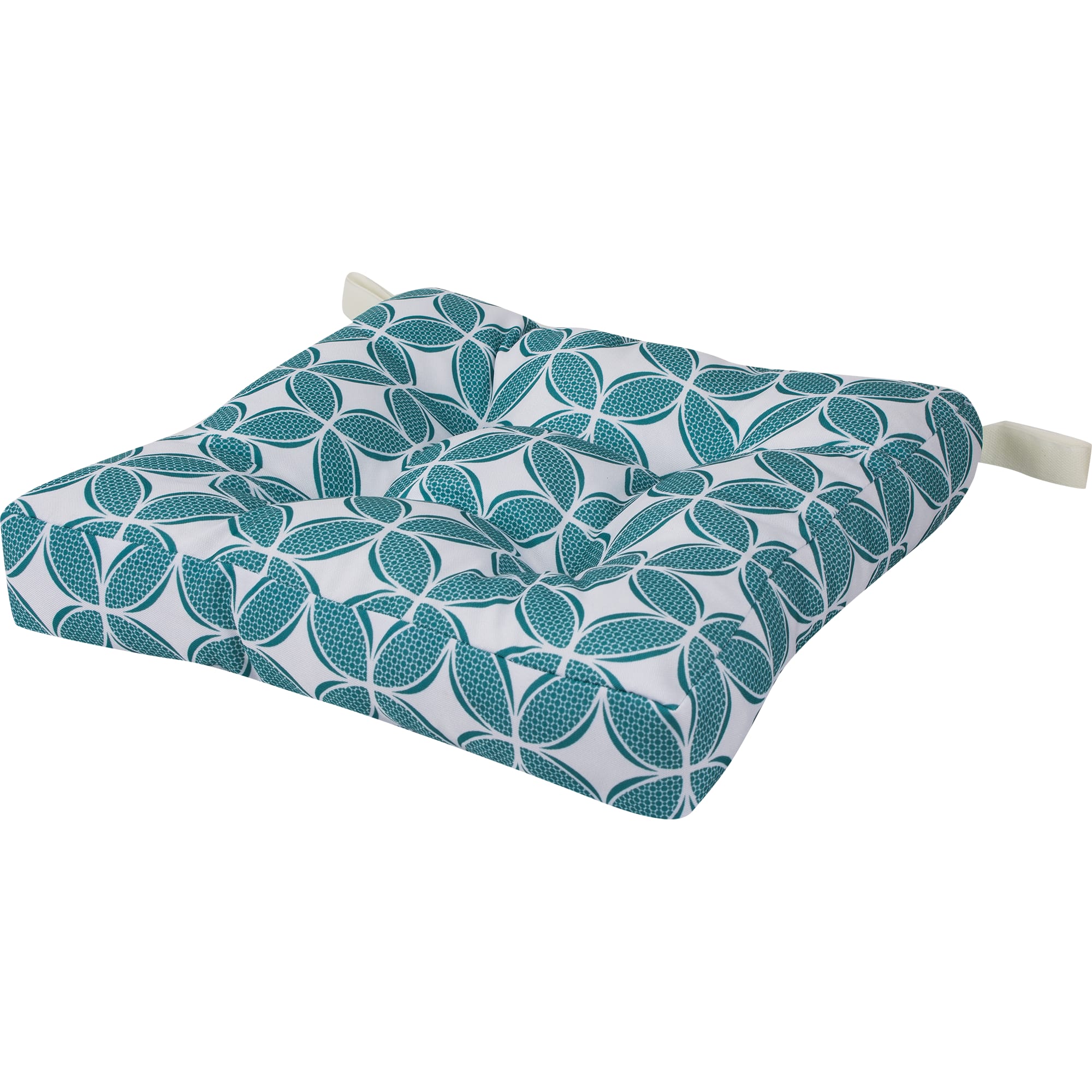 82009015 Сидушка для стула «Геометрия», 40х35 см, цвет бирюзовый Santreyd  - Вид №1