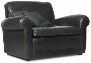 BAXTER Кожаное кресло с подлокотниками Mickey