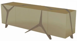 Roche Bobois Буфет из лакированной пластмассы с распашными дверцами