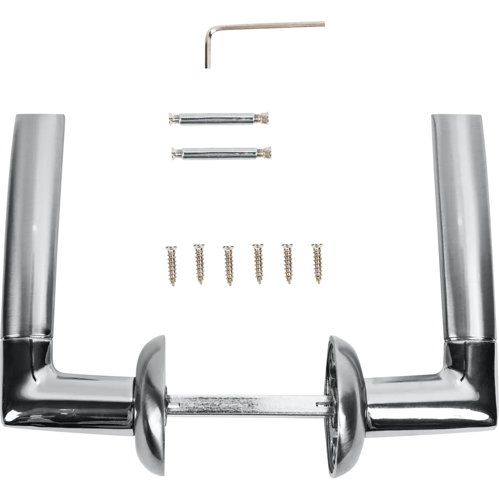 Дверные ручки Edson EDS-A128-01, без запирания, цвет матовый хром STLM-2140712 - Вид №1