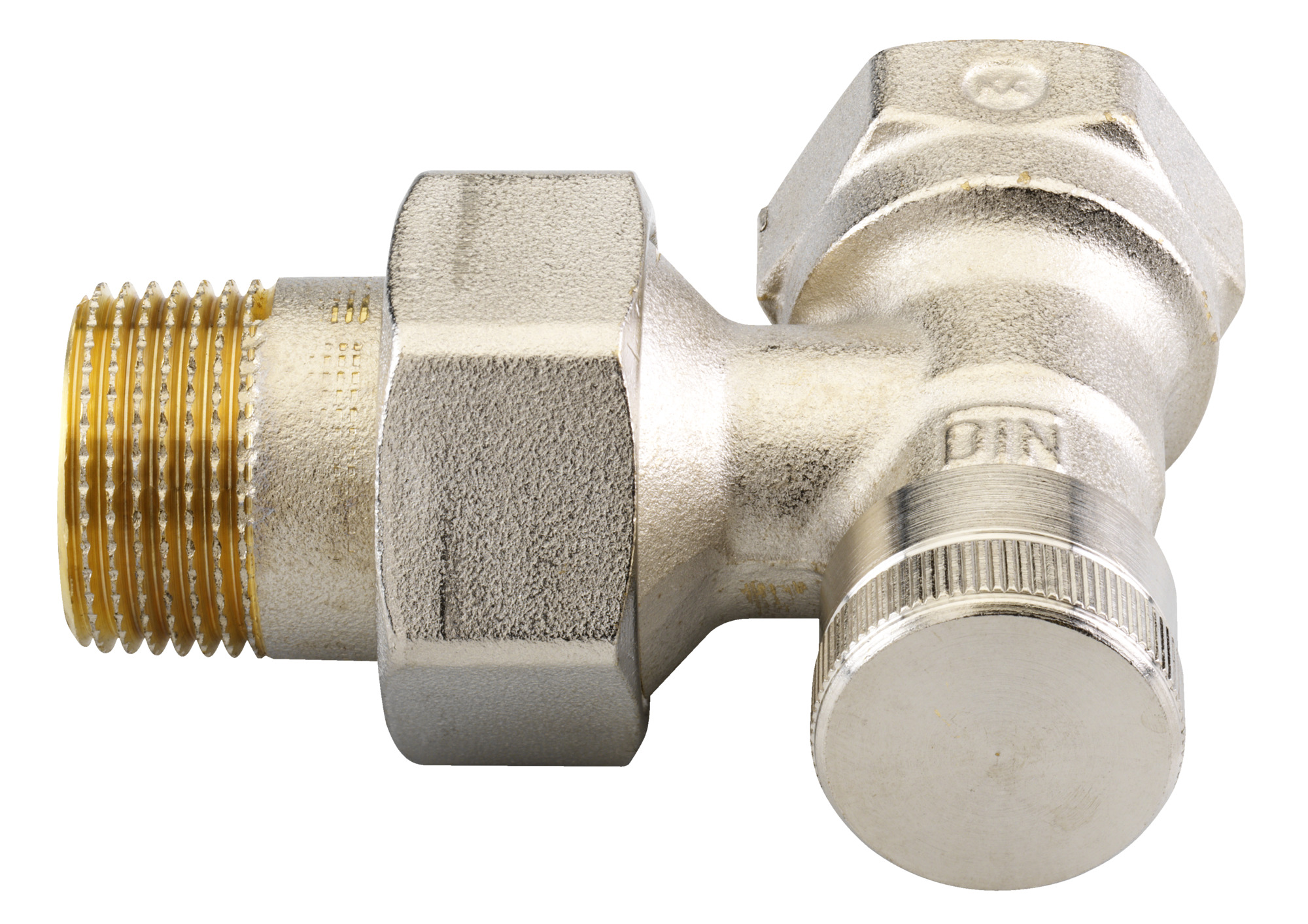 Danfoss Клапан RLV для бокового присоединения к радиатору RLV Клапан запорный Ду20, угловой 003L0145  - Вид №5