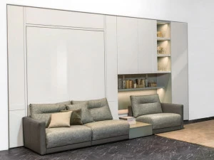 TUMIDEI Оборудованная лакированная стена с раскладной кроватью On-off