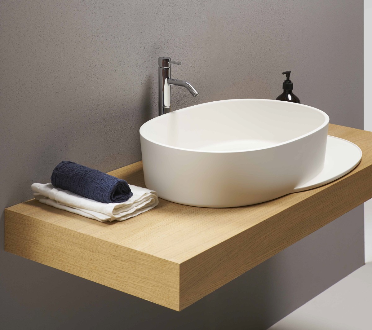 EXLAVOVAPLAT/MEDX Накладная раковина на столешницу  прямоугольная Ex.T Plateau - Вид №5