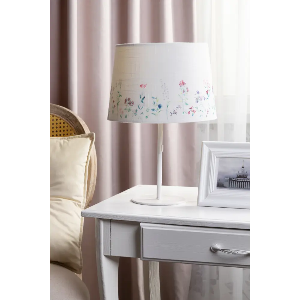 Абажур Linen Ivory Print 7843-5 E27/E14, кольцо, цвет бежевый LAMPLANDIA STLM-2034059 - Вид №4