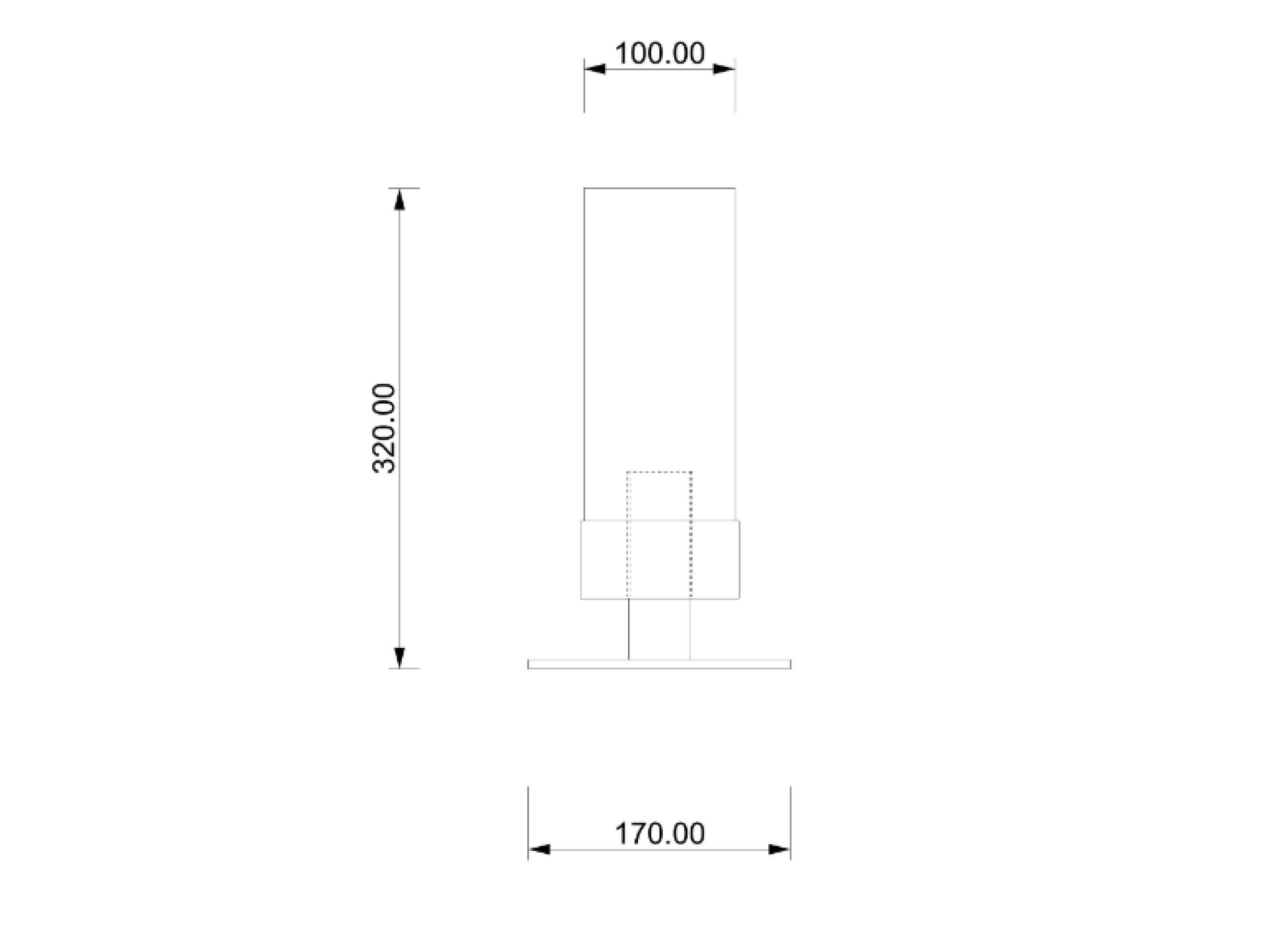 Светодиодная настольная лампа из металла и стекла Lampex Italiana CANDLE ARCH-00143929 - Вид №1