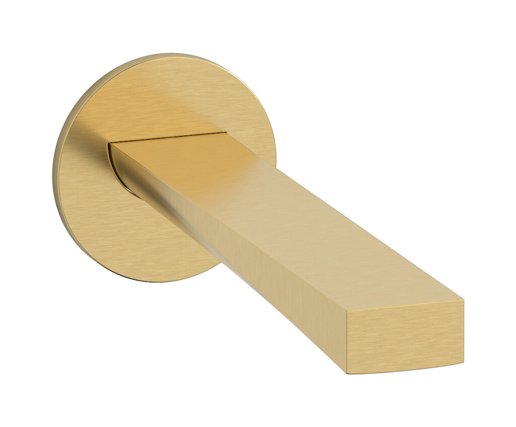 Настенный излив. WE ARE IB wa220cs Brushed Gold Wave