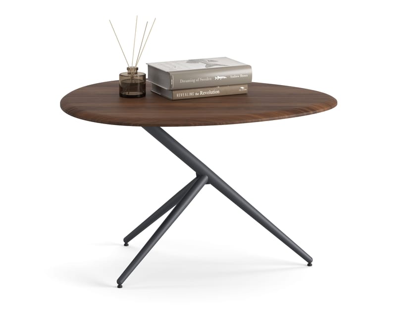 Деревянный овальный журнальный столик Ersa STONEAGE ARCH-00138268