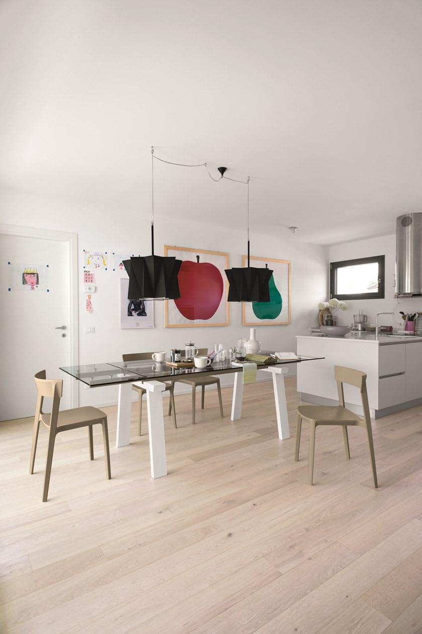 Calligaris Раздвижной прямоугольный стол из дерева и стекла  Cs/4091-xr  - Вид №5