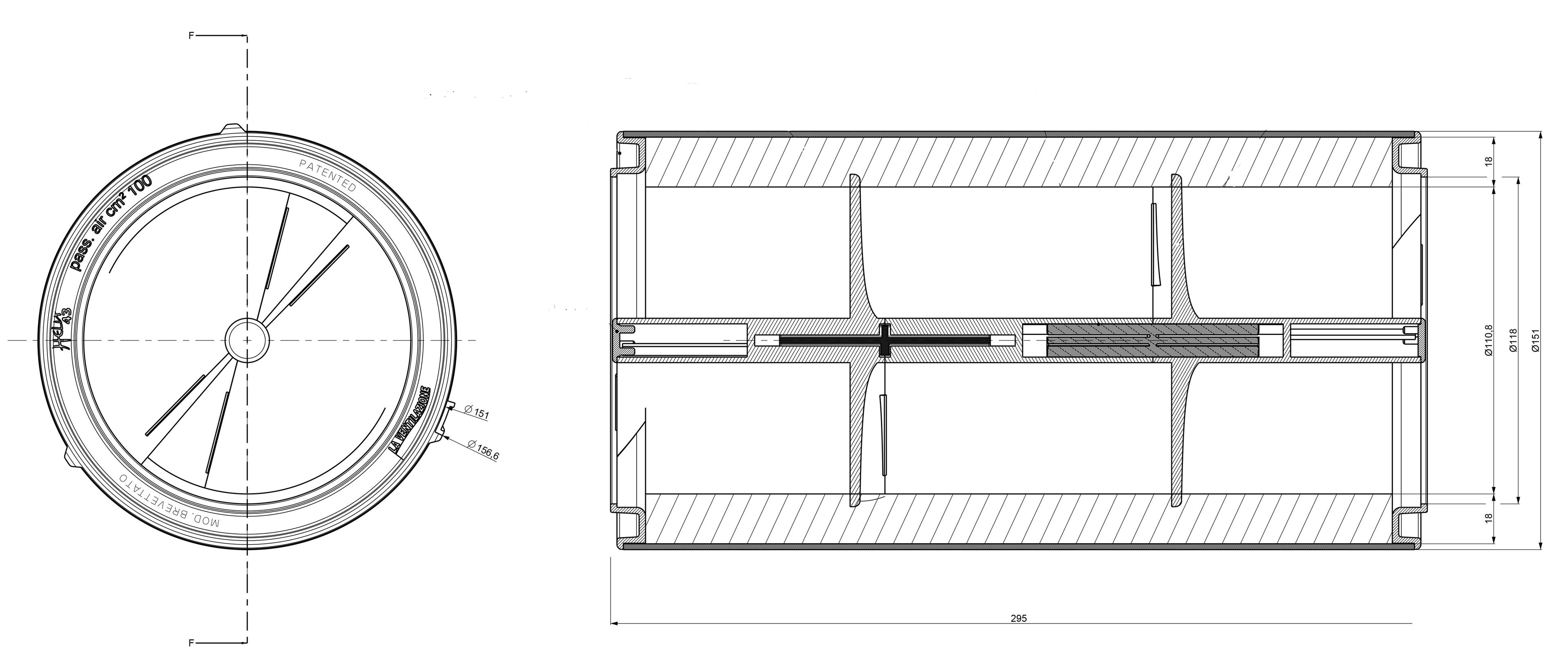 Глушитель для вентиляционных отверстий First Corporation вентиляция ARCH-00068227 - Вид №4
