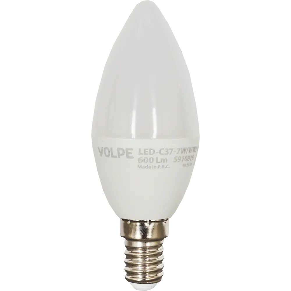 Светодиодная лампа Volpe Norma E14 свеча 7Вт теплый белый свет 82314013 STLM-0922607 - Вид №1
