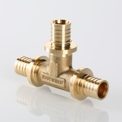 VTm.431.BG.252016 Фитинг аксиальный универсальный – тройник надвижной Valtec 25 (3,5) мм х 20 (2,8) мм х 16 (2,2) мм  - Вид №5