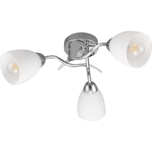 Люстра потолочная JLIGHT TINA 3 лампы 18 м², цвет хром 84534214 STLM-2143213