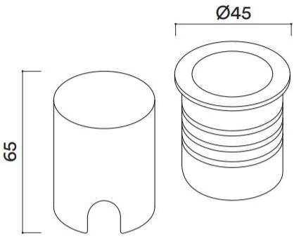 HER Светодиодный ступень из нержавеющей стали для улицы  Ex004  - Вид №2