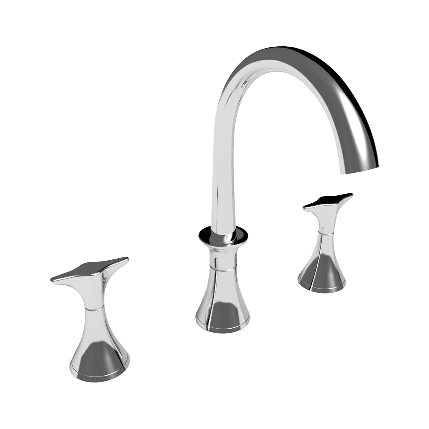 TCSP403DPB Смеситель для раковины с тремя выпускными отверстиями на палубе Spitfire Thomas Crapper  - Вид №1