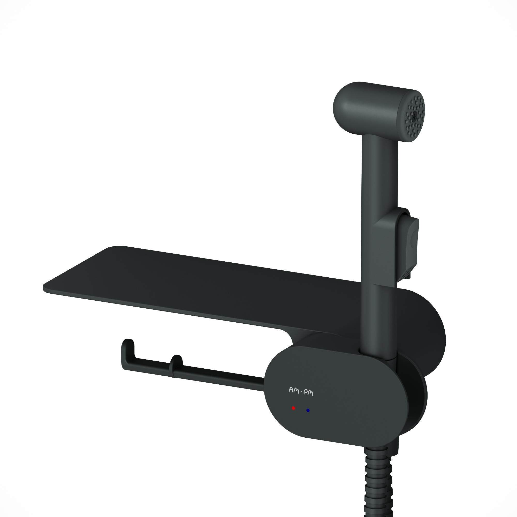 F0202622 гигиенический набор со смесителем для душа с полкой держателем туалетной бумаги гиг AM.PM Like - Вид №5