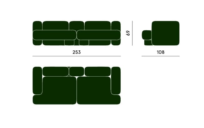 Модульный диван Carpanese Home CUSCO ARCH-00061698 - Вид №6