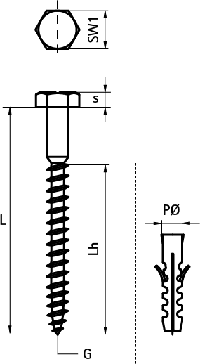 6183805 BIS Шурупы с шестигранником walraven  - Вид №1