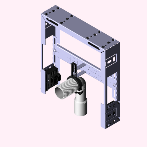 Системная техника  Prevista Pure  Блоки скрытого монтажа для умывальников VIEGA 776 596 Модель 8550 Santreyd  - Вид №3