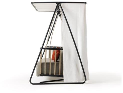 Ethimo Кресло-качалка с балдахином из тика Swing Swdo05 - Вид №2