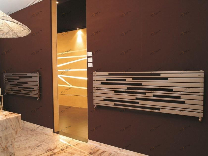 CORDIVARI Горизонтальный декоративный радиатор из сатинированной стали Inox sun-id-1406808