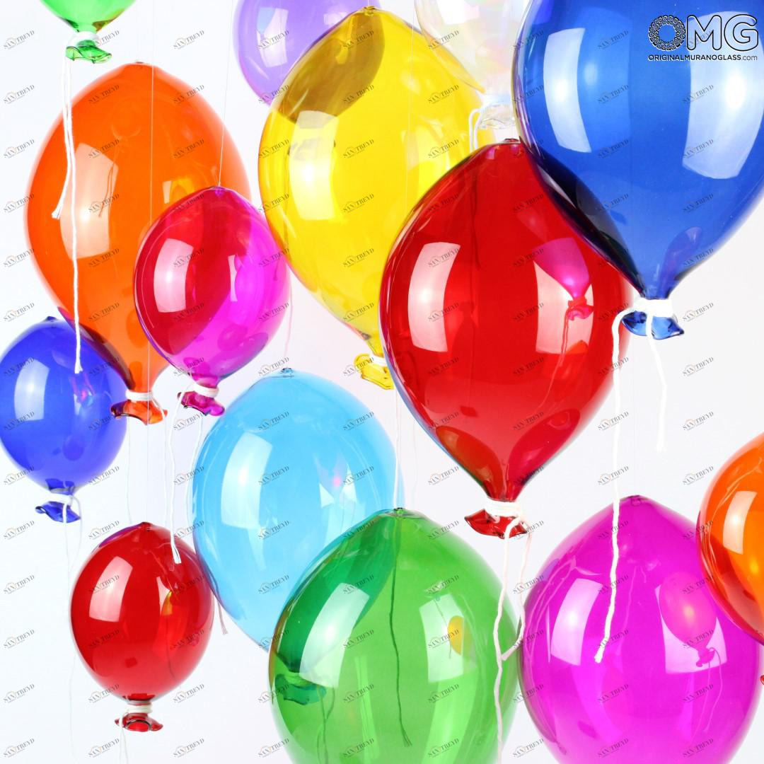 2432 ORIGINALMURANOGLASS Воздушные шарики из муранского стекла - Original Murano Glass OMG  см 