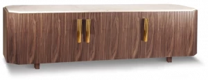 Mambo Unlimited Ideas Комод из фанерованной древесины с распашными дверцами Malcolm