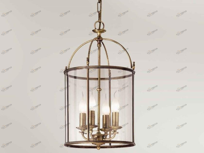 Il Fanale Подвесной светильник из латуни и стекла Rilegato 504.00.80/506.00.80