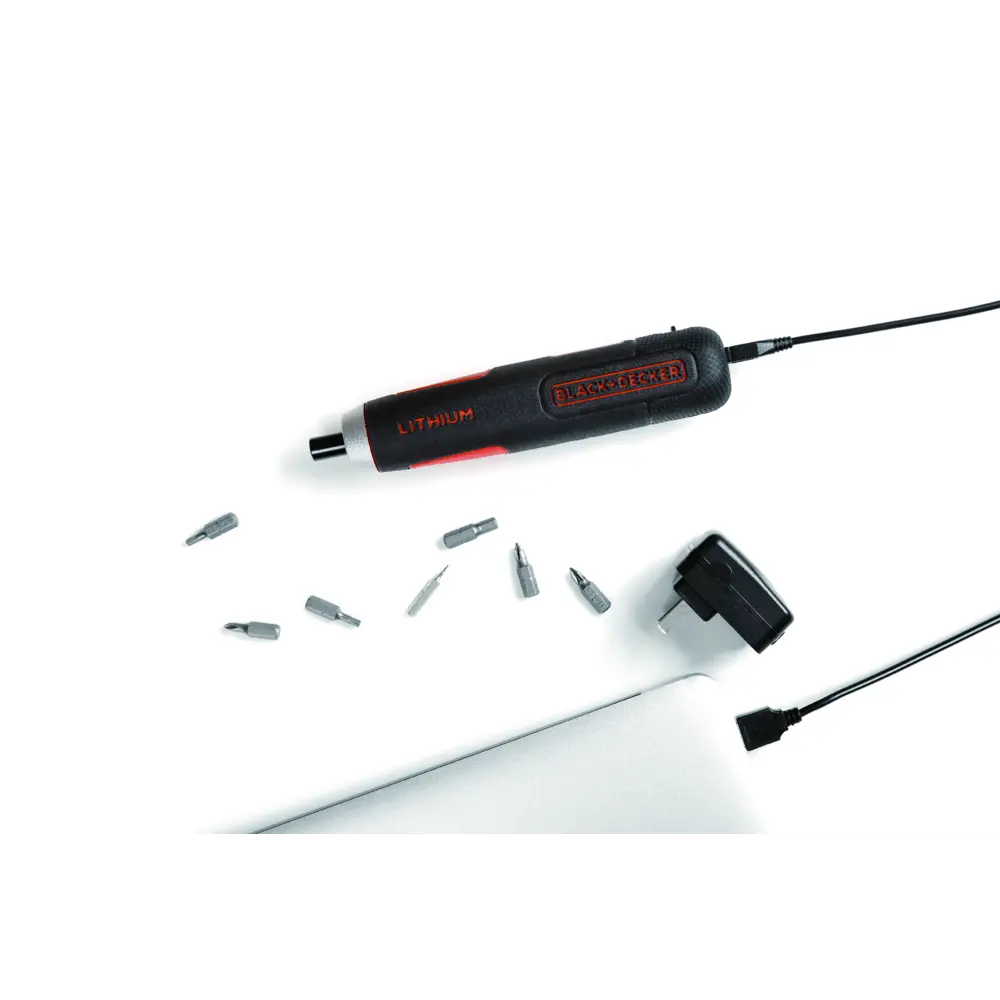 Отвертка аккумуляторная Black&Decker BD40K27-RU, 3.6 В Li-ion 1.5 Ач BLACK + DECKER STLM-2186154 - Вид №8