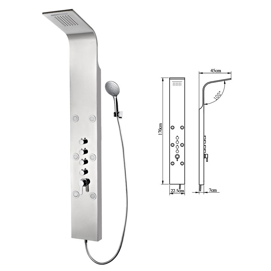 Душевая панель Alvaro Banos Valencia V2 Cromo Santreyd  - Вид №1