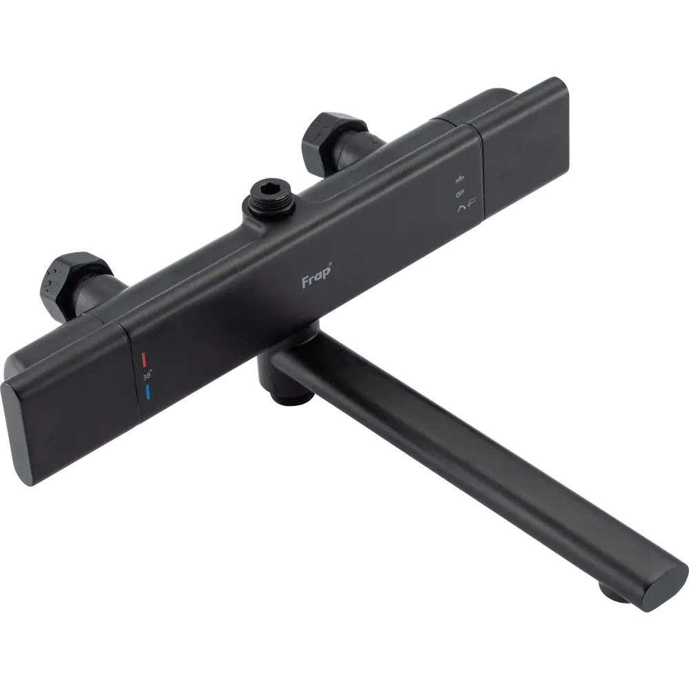 Душевая система FRAP Arne с термостатом - черный хром 89370460 STLM-1390681 - Вид №8