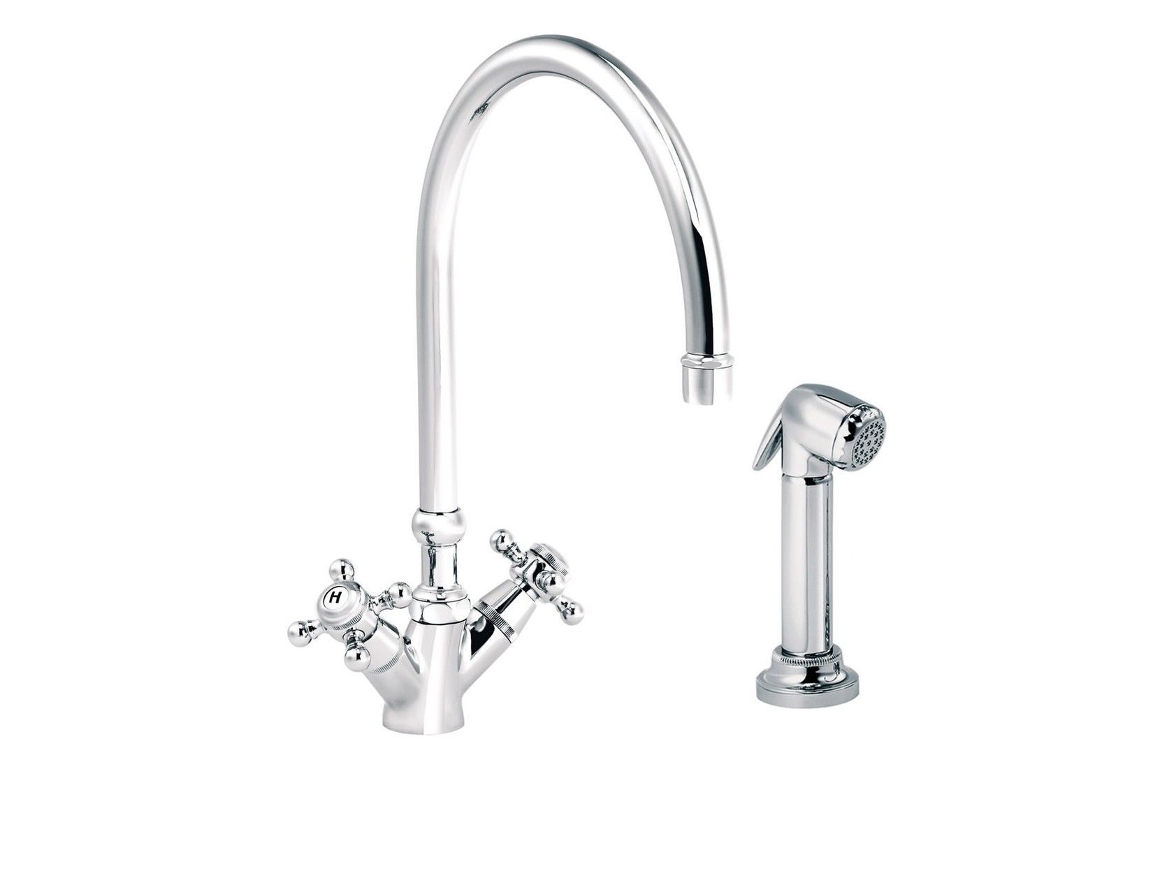 Смеситель для кухни на одно отверстие с ручным душем rvb 1920-1921 ARCH-00107744