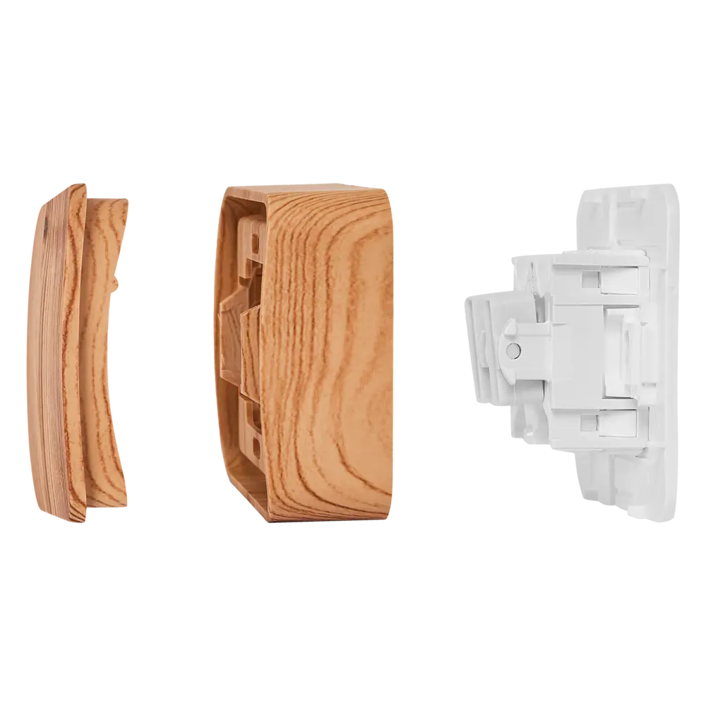 Переключатель накладной Schneider Electric Blanca 1 клавиша цвет ясень SYSTEME ELECTRIC STLM-2086060 - Вид №5