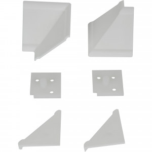 83548512 Комплект для установки плинтуса, цвет белый