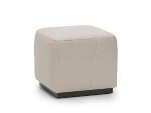 Кожаный квадратный пуф