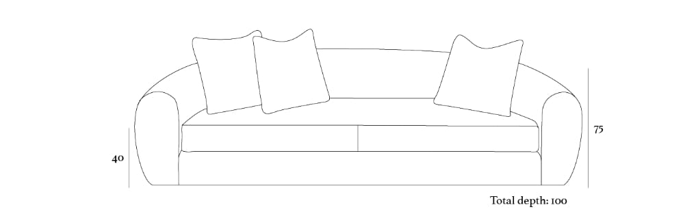 Ткань линейный диван Collett & Victor Sophia ARCH-00071799 - Вид №3