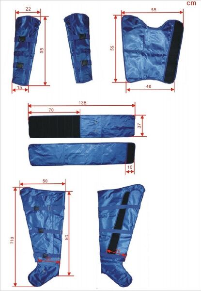 36694 Аппарат для прессотерапии и лимфодренажа SA-Q01 (16 подушек, с ягодичной зоной) SalonArt  - Вид №5