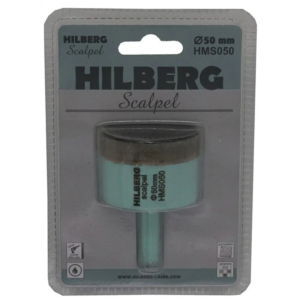 Коронка по керамограниту алмазная Hilberg HMS050 50 мм, 3 шт. 89422593 STLM-2006467  - Вид №3