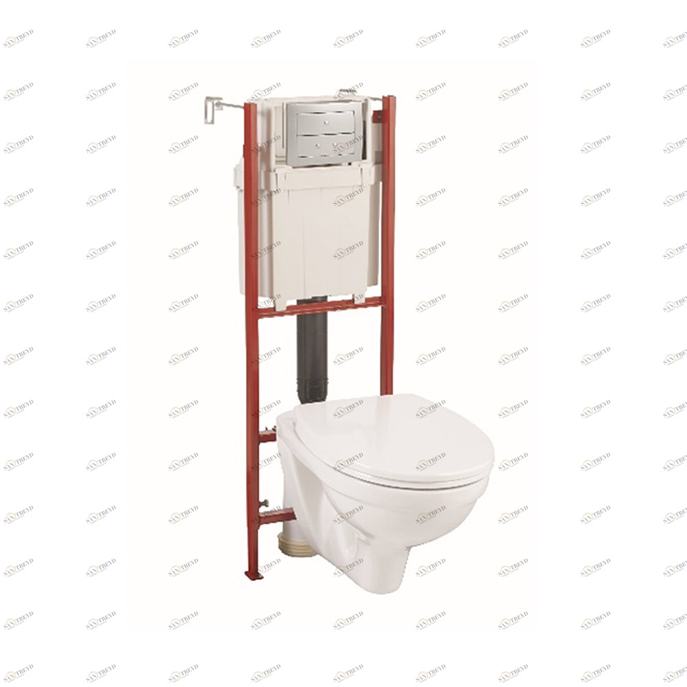 55975002 Подвесной унитаз настенный Хромированный WIRQUIN  Китай 