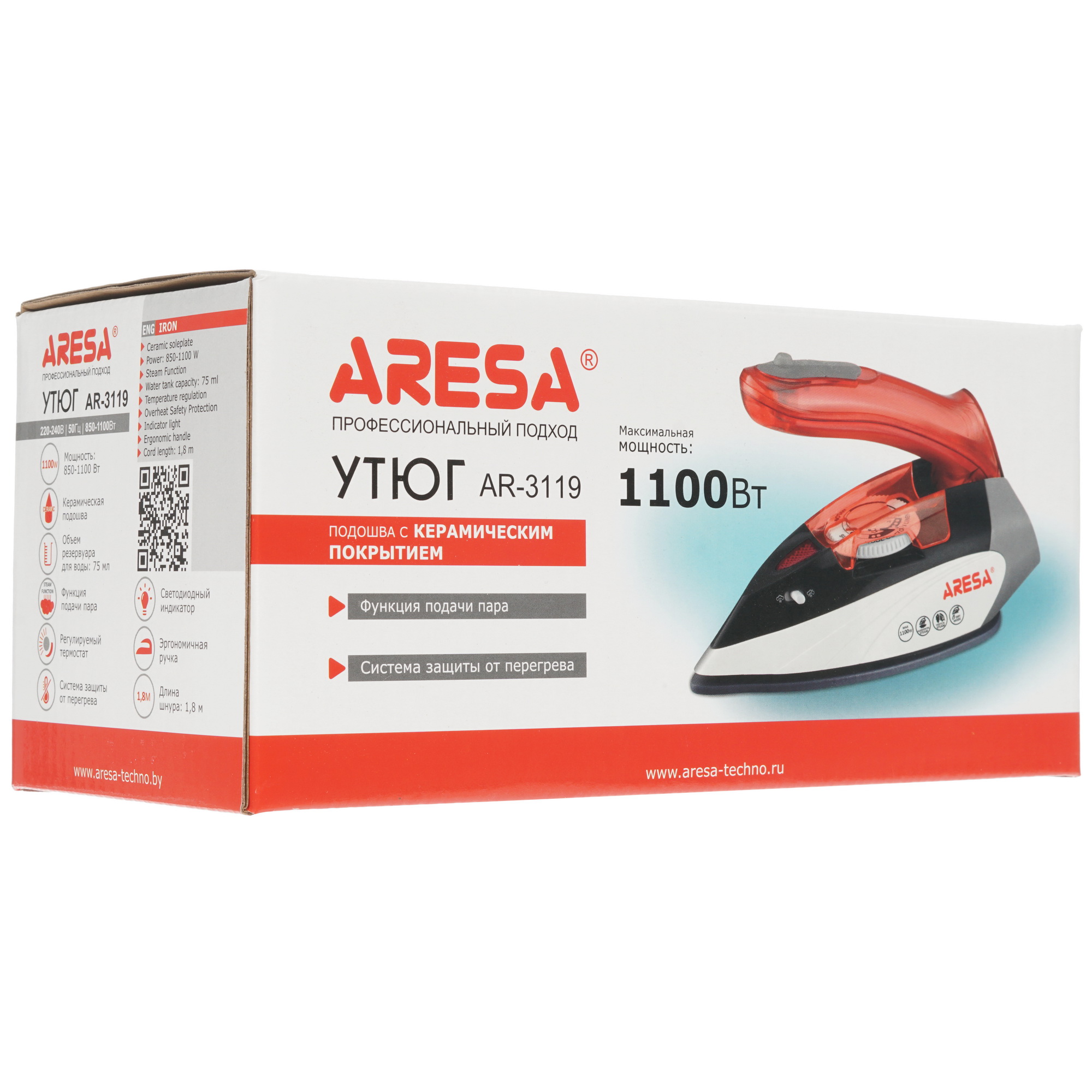 8174426 Утюг ARESA AR-3119 красный STDN-0094091 - Вид №8
