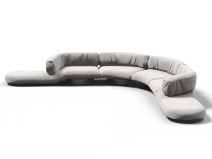 Тканевый изогнутый модульный диван