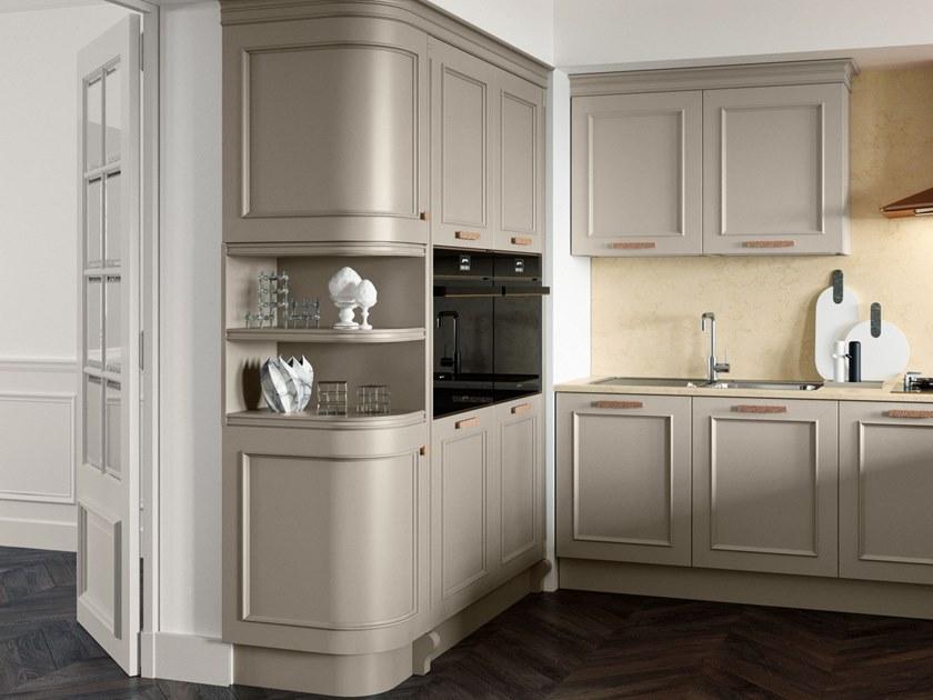 Febal Casa Кухня из лакированной древесины с ручками с полуостровом sun-id-1447476 - Вид №6