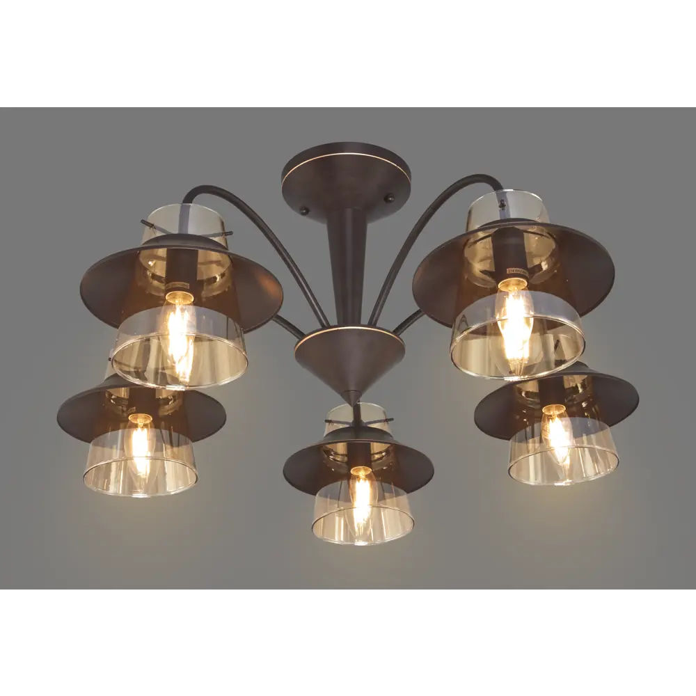 Люстра «Gavana» 590/5PL 5хЕ14х40 Вт цвет коричневый Escada STLM-2121546 - Вид №2