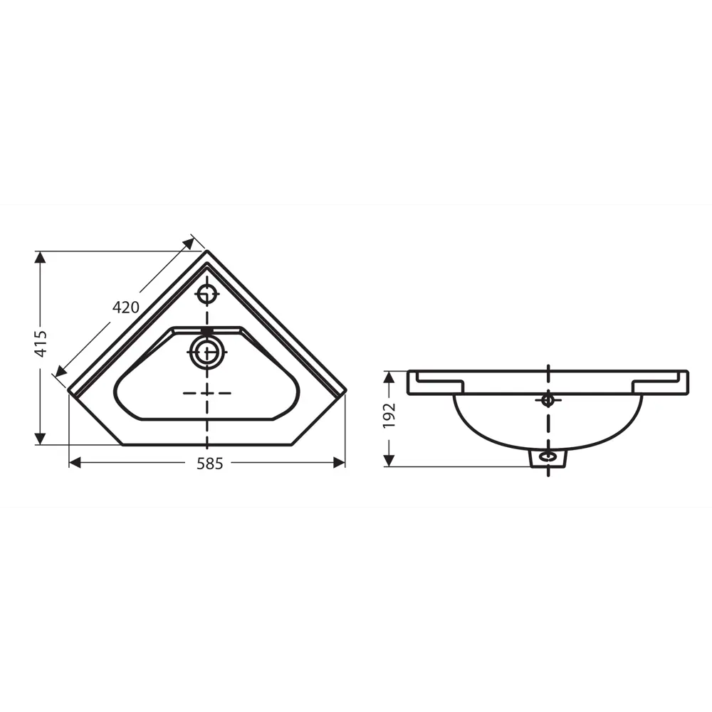Santreyd Турин — угловая тумба с раковиной в стиле дуб вотан 89372094 STLM-1397900 - Вид №4