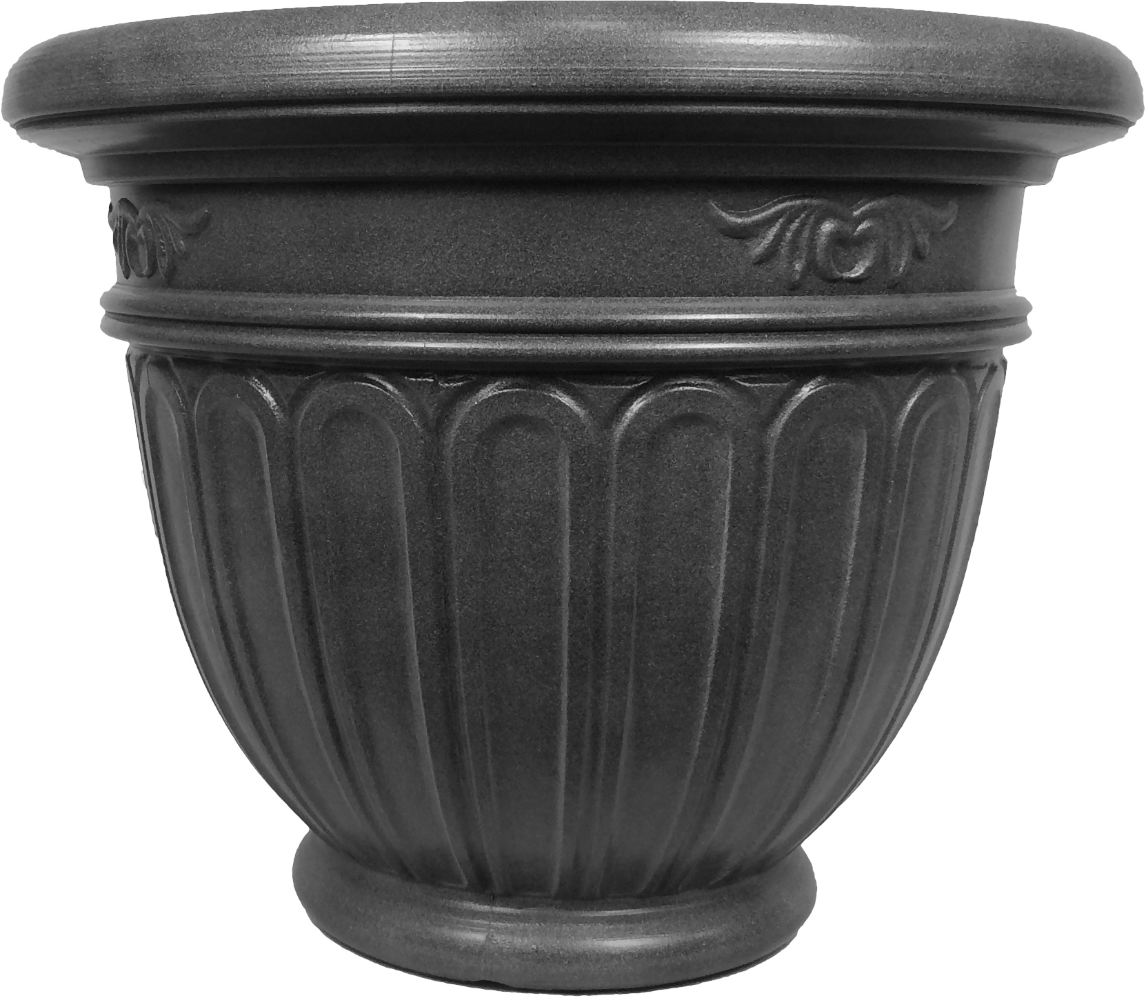 Е602-8 Горшок-кашпо для цветов Istria d=50 60 Л. Графит Цветочная коллекция 