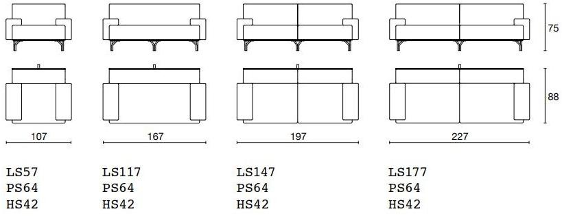 Casamania & Horm Шарнирный диван из ткани или кожи sun-id-1401931 - Вид №15