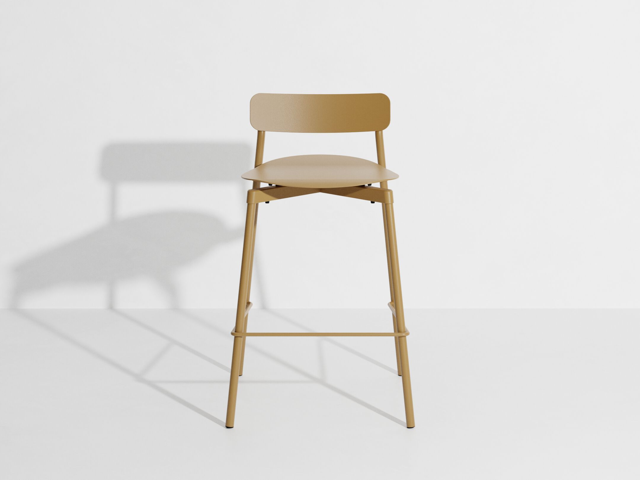 Высокий штабелируемый алюминиевый стул с порошковым покрытием с подставкой для ног Petite Friture Fromme ARCH-00091817 - Вид №8