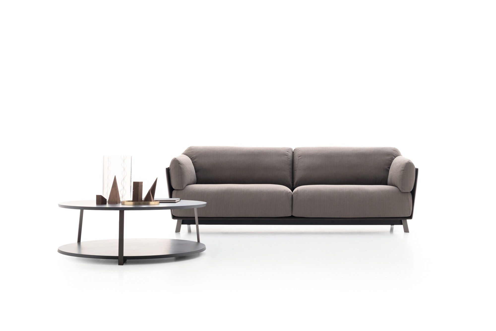 Низкий деревянный журнальный столик с журнальной стойкой Ditre Italia Kailua ARCH-00130641 - Вид №4