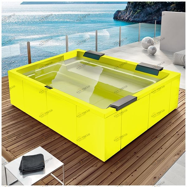 Бассейн Gruppo Treesse Rest SPA-V192H-Z прямоугольный spa с гидромассажем и нагревателем встроенный желтый SPAV192HZ
