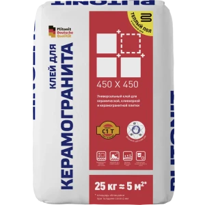 Клей Plitonit для керамогранита 45х45 см 25 кг