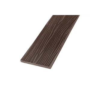 Палубная доска ДПК Unodeck цвет Темный орех 3000x140x12 мм 0.42 м²